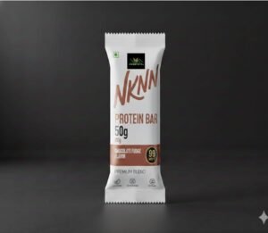 NKKN Brand Protein Bar with chocolate fudge flavor